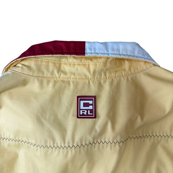 Vtg Chaps Ralph Lauren Jacket Sailing Yachting Mens Size XL Yellow Windbreaker - Picture 4 of 8